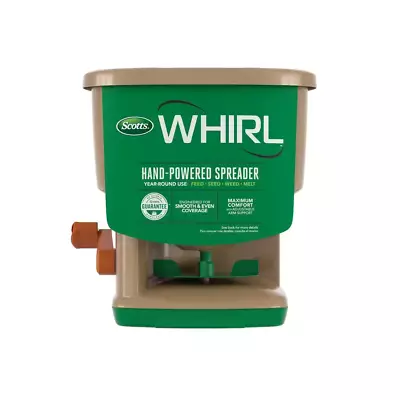 1500 Sq. Ft. Whirl Hand Held Spreader For Grass Seed Fertilizer And Ice Melt • $33.14