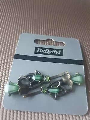 Babyliss Green Hair Clips Fashion Formal Wedding Party Bracelet • £2.50