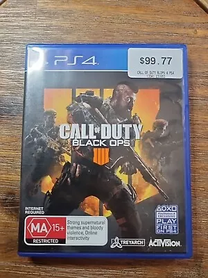 Playstation 4 Ps4 Call Of Duty Black Ops 4 IIII Free Postage | Disc VGC • $17