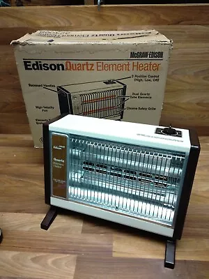 Vintage Mcgraw Edison Quartz Radiant Heater Model 324068 Japan *Only Used Twice* • $89