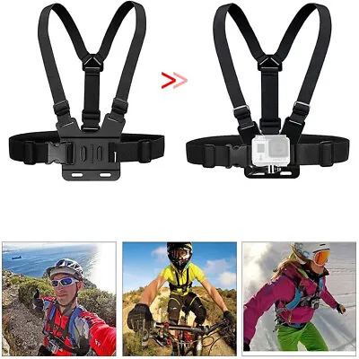 Adjustable Body Chest Mount Harness Chesty Strap For GoPro Hero Action Camera UK • £4.22