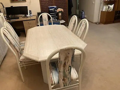 $500 • Buy MARBLE ----VENEER------dining Tables And  6 Chairs