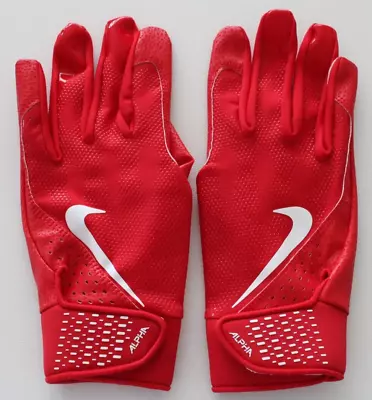 Nike Alpha Batting Gloves Unisex Large Red/White • $19.76