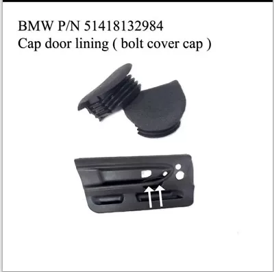 🚘 BMW E36 Coupe Door Panel Bolt Cover Cap BLACK 2 PIECE 1991-1999 3-SERIES • $19.95