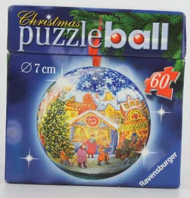 Ravensburger 60-piece 7 Cm Christmas Puzzle Ball Christmas Market 2005  • $20