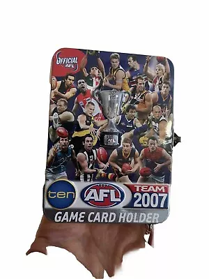 AFL Team Coach Game Card Holder2007 Card Tin Cats Premiership Year Power Loss • $19