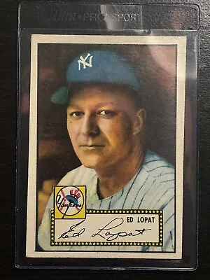 1952 Topps Baseball Card # 57 Ed Lopat - New York Yankees - Ed Lopat VG EX READ • $9.99