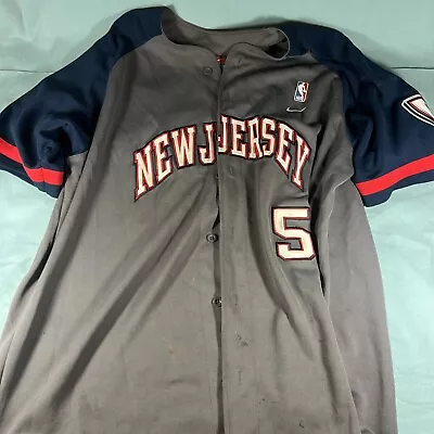 Vintage Nike 2001 Jason Kidd Jersey Nets NBA Baseball Style Jersey Size XXL • $24.99