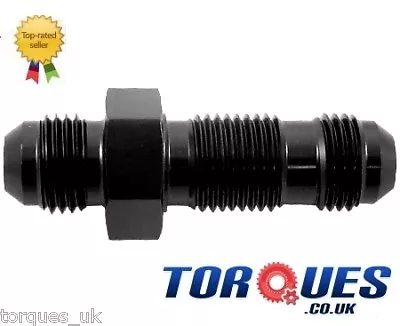 £3.29 • Buy AN -6 (AN6 AN 06) STRAIGHT Black Bulkhead Fitting