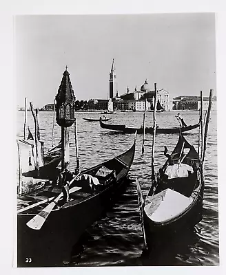 1950s Venice Italy Island Of St George Gondolas Italian Boats Vintage Photo • $12.99