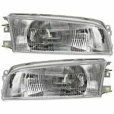 New Set Of 2 Fits MITSUBISHI MIRAGE 97-01 Front RH & LH Side Halo HEAD LAMP Assy • $92.36