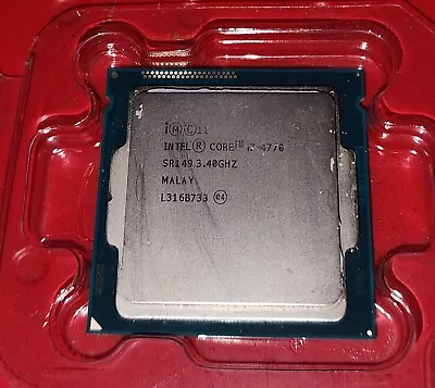 Intel Core I7 4770 3.4GHz Quad Core CPU Processor SR149 LGA 1150 - CPU400 • $45