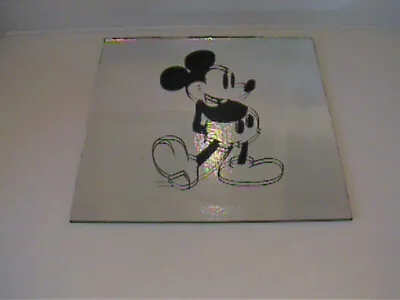 Vintage Square Mickey Mouse Bevel Edge Dress Mirror • $16.50