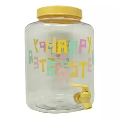 2 Gallon Happy Easter Design Plastic Beverage Dispenser With Spout • $17.85