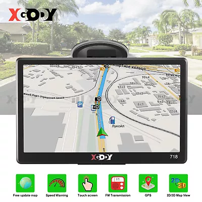 XGODY 7  GPS Navigation Car Truck Touch Navigator 256MB+8GB US+Canada+Mexico Map • $52.99