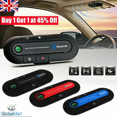 Wireless Bluetooth Speaker Hands-Free Car Kit Visor Clip Receiver Speakerphone. • £7.30