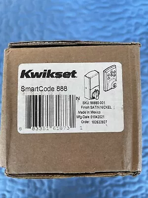$124.98 • Buy Kwikset SmartCode 888 SmartLock Touchpad Electronic Deadbolt Door Lock W/ Z-Wave