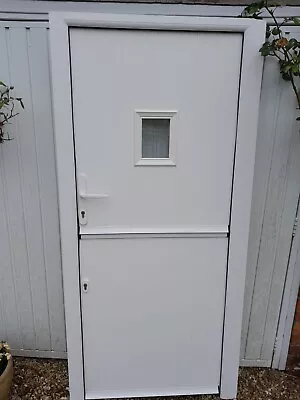 White Composite Stable Door With A 50/50 Split 1875mm High 740mm Wide • £43.94