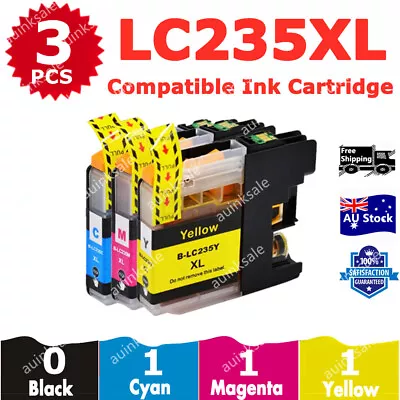 3x Compatible Ink LC235XL LC235 XL Colour For Brother DCP J4120DW MFC J4620DW • $12