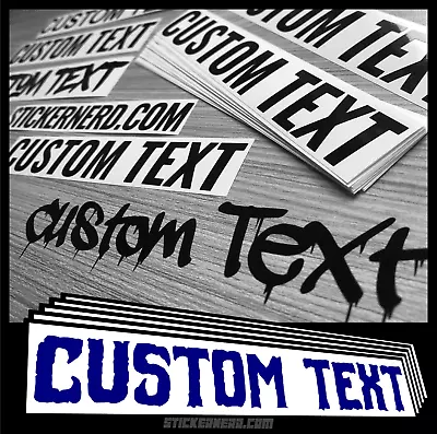 Custom Vinyl Lettering Text Decal Name Car Truck Boat Sign Banner Window Sticker • $5