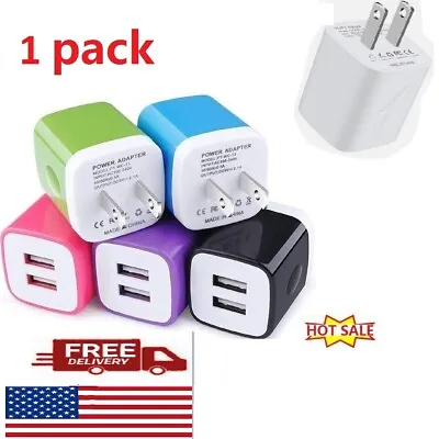 USB Wall Charger Dual Port Fast Charging Outlet AC Power Adapter For IPhone14 • $4.99