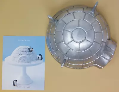 IGLOO CAKE MOLD Martha Stewart 3D Cast Aluminum MARTHA BY MAIL + Recipe Booklet! • $54.95