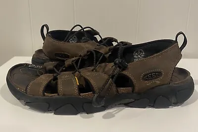 Mens Keen Daytona Leather Sandals Waterproof Shoes Open Toe Size 12 • $29.99