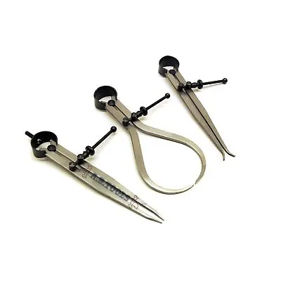 Spring Calliper Set 3pc Internal External Dividing / Dividers TE246 • £9.45