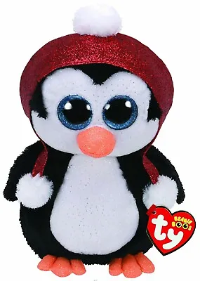 £8.99 • Buy 1 X Original Ty Beanie Boo Buddy Christmas Xmas Dog Or Penguin Soft Toy  