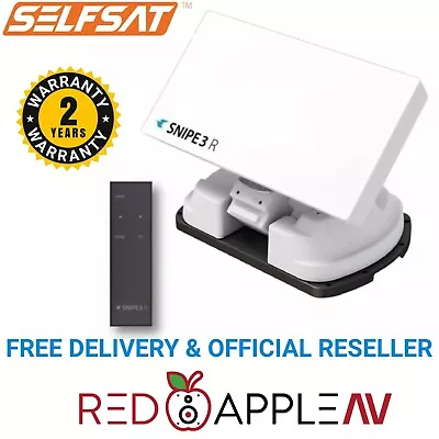 Selfsat SNIPE 3 R Fully Auto With Single LNB With Remote Caravan Satellite Dish • £1299.99