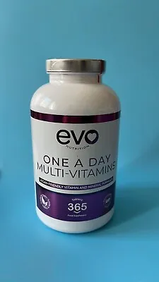 EVO Nutrition Multivitamins With Vitamin C Iron & Zinc - 365 Vegan Tablets • £9.99