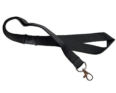 Black 20mm Lanyard With Safety Breakaway Clip Badge / ID Holder - FREE SHIPPING  • $5.99