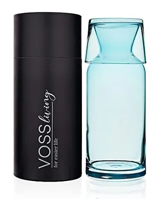 VOSS Living - Bedside Water Carafe And Glass Set 23.6 Oz - 23.6 Cobalt Blue  • $39.41