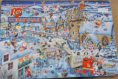 I LOVE CHRISTMAS By Mike Jupp - Gibsons 1000 Piece Puzzle • £4.99