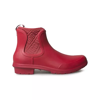 Ugg Chevonne Ribbon Red Waterproof Chelsea Rain Boots Women's Boots Size Us 10 • $55.99