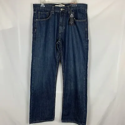 Hilfiger Brand Denim Mens Jeans 33x30 Freedom Relaxed Blue NWT Small Blemish • $17