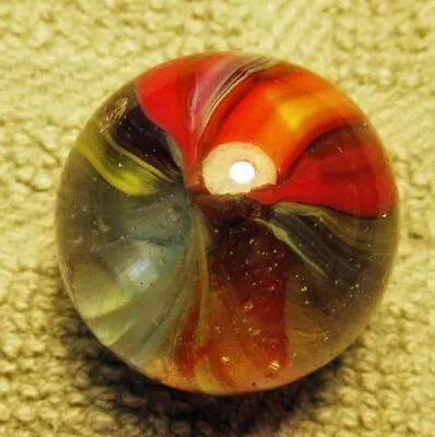 Beautiful Master  Sunburst  Shooter Marble. Near Mint. 61/64 . • $7.99