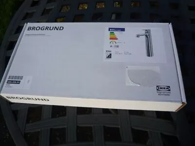 IKEA BROGRUND Tall Chrome Plated Wash-basin Mixer Tap Brand New Boxed 605.320.91 • £75