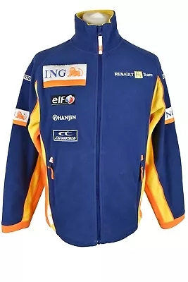 RENAULT F1 TEAM Blue Fleece Jumper Size M Mens Full Zip ING Outdoors Outerwear • £35