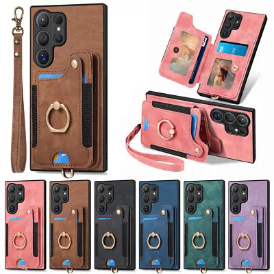For Samsung Galaxy Note20 M62 M53 M33 M32 M14 Finger Ring Card Pocket Phone Case • $11.42