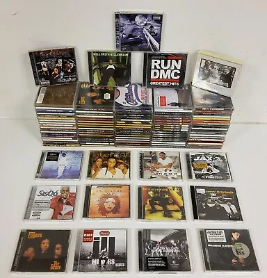 106 X Hip Hop CD JobLot - Snoop Dogg Will Smith Run DMC Eminem Beastie Boys 18 • £28