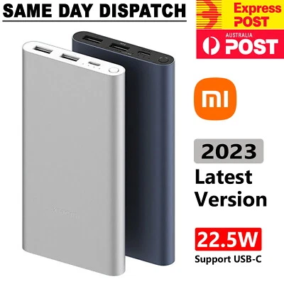 22.5W XiaoMi Mi Power Bank 3 10000mAh Dual USB Type-C QC3.0 DP Fast Charging  AU • $38.50