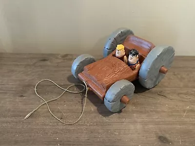 Vintage 1976 Flinstones Hanna Barbera Pull Flip Car Toy. A Child Guidance Toy • $29.95