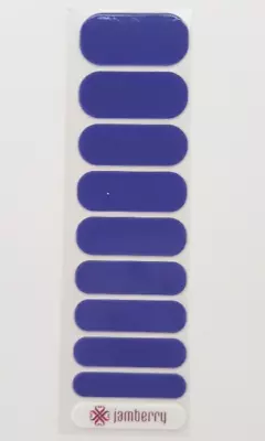 Jamberry Berry Blue (glossy) Half Sheet Nail Wrap Retired February 2015 • $3.50