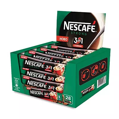 Nescafe 3 In 1 Strong Instant Coffee Single Packets (Pack Of 28) • $20.24