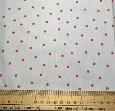 IKEA Cath Kidston Rosali Blue Spotted Cotton Fabric 2m X 150cm • £32.99