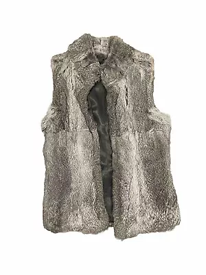 MICHAEL Michael Kors Womens Grey 100% Rabbit Fur Vest Size X Small • $79