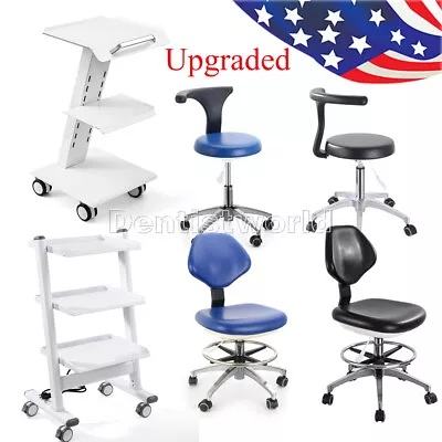 Dental Medical Mobile Portable Chair Nurse Swivel Rolling Silla/ Trolley Cart • $110.39