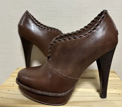 UGG Jamison Platform Leather Booties High Heel SIZE US 5 EU 36 • $9