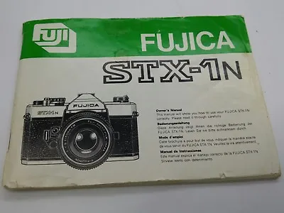 £7.50 • Buy Fujica STX-1N Film Camera Original Instruction Manual 